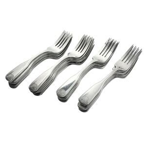 Winco “Toulouse (Shell)” Set of 28 Stainless 18/0 Salad Forks 7” Restaurant